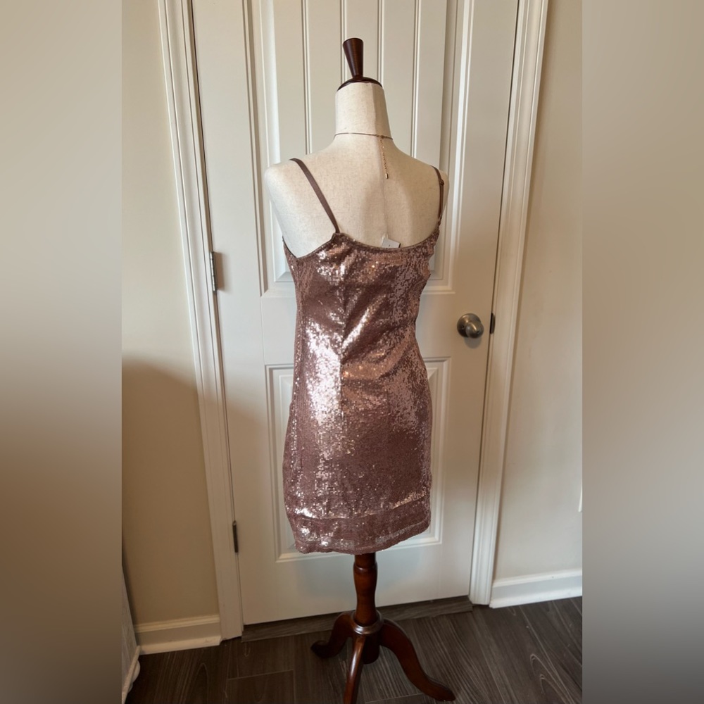 Rose Gold Sequin Dress
